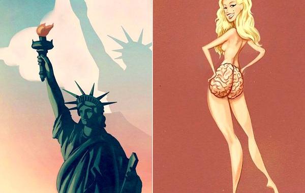 Марко Мелграти, Marco Melgrati, печальная правда современной жизни, саркастические иллюстрации