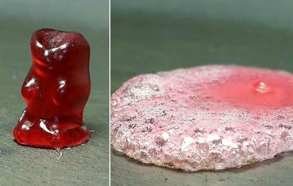 плавления конфет видео, как плавятся конфеты