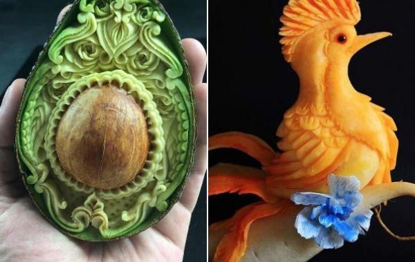 карвинг, Даниэле Барреси, Daniele Barresi, резьба по овощам и фруктам