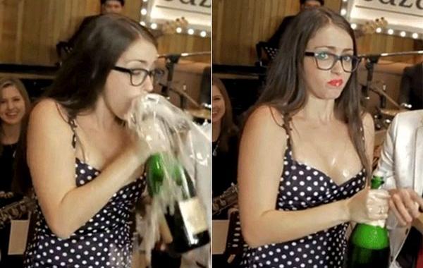 смешные случаи с шампанским, смешные случаи открывания шампанского