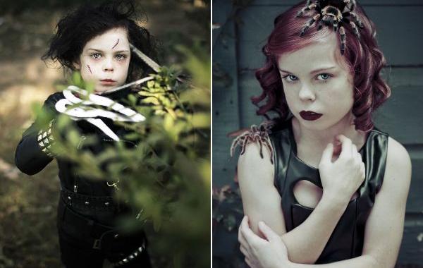 Alice Lewis, Алиса Льюис, Мама фотографирует приёмную дочь в образе культовых персонажей