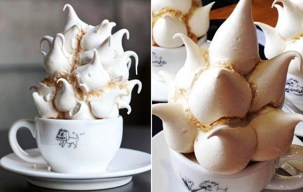 Замки из безе, Paul's Meringue Factory, кофе с безе, кофе с меренге