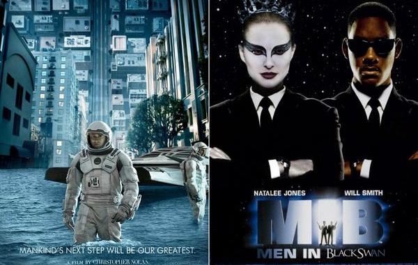 Киномэшапы, если смешать несколько фильмов в один, смешал постеры фильмов