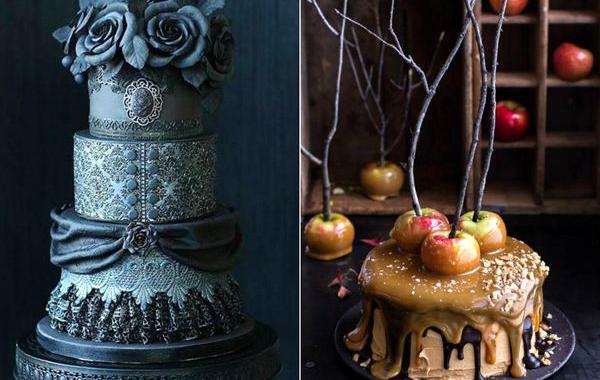 мрачные торты, пугающие торты, жуткие торты, торты удовлетворят ведьму