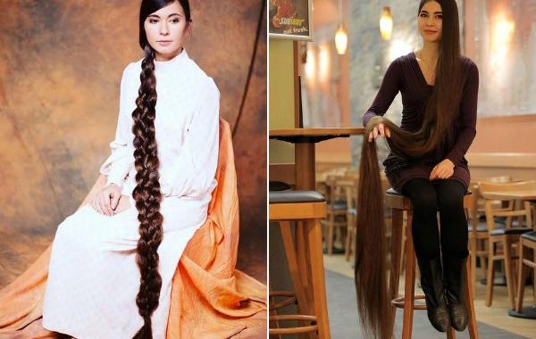 Алия Насырова, реальная Рапунцель, волосы длиной 2,3 метра, волосы длияной 230 см