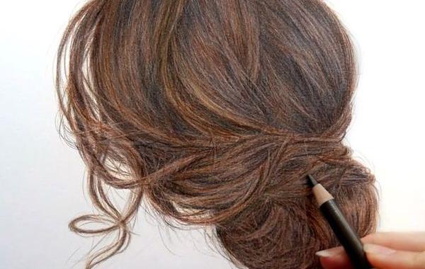 реалистичные волосы, реалистичные волосы нарисованные карандашом, рисование карандашом