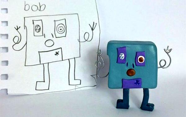 детские каракули в реальные статуэтки, детские рисунки в фигурки