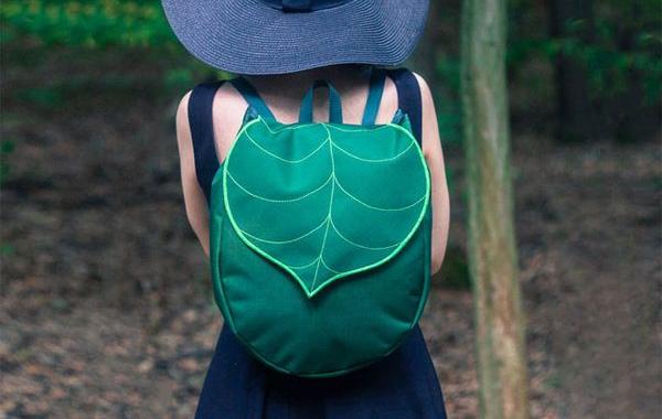 рюкзаки в виде листьев, Leafling, природный дизайн