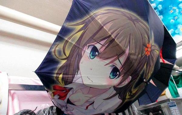 японские зонтики, Un-burera, зонтики юбки аниме-девушек