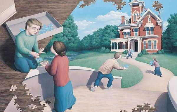 Роб Гонсалвес, Robert Gonsalves, оптические иллюзии картины