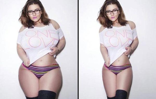 Thinner Beauty, модели плюс худеют фотошоп, цифровая липосакция, похудеть при помощи фотошопа