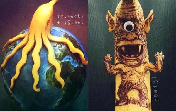 банан в произведение искусства,  Стефан Браш, Stephan Brusche