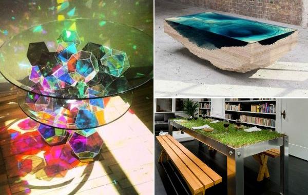 креативные столы, необычный дизайн столов