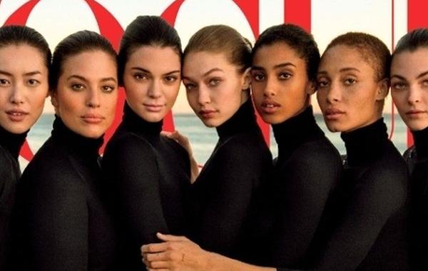 фотошоп новая обложка Vogue, Эшли Грэм на новой обложке Vogue