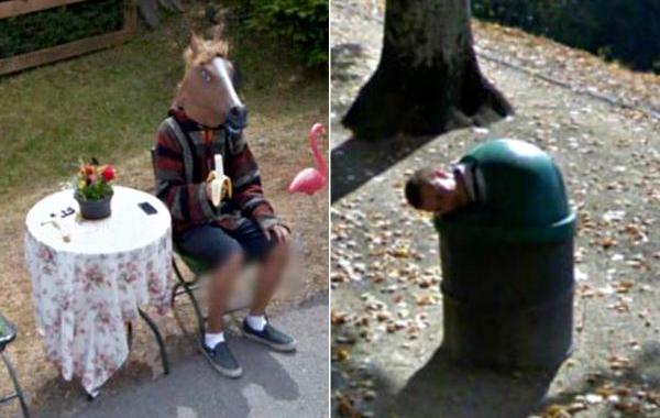 смешные сцены просмотр улиц, смешные сцены Google Street, смешные фото Google Street