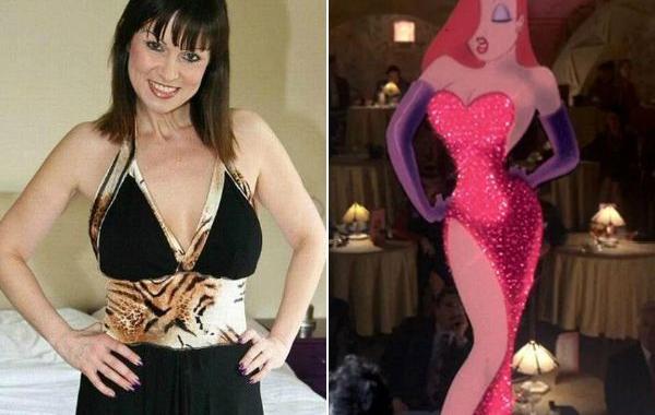 Би Камерон, Bee Cameron, потратила 100000 долларов на превращение в Джессику Рэббит, пластические операции на 100000 долларов