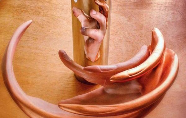 анаморфные скульптуры,Джотни Гурвиц, Jonty Hurwitz