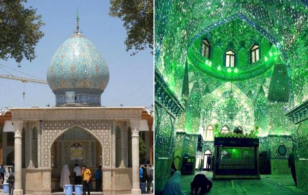 Мавзолей Шах-Черах внутри, Мавзолей Шах-Черах интерьер