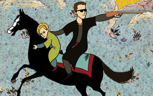 Сцены голливудских фильмов в турецких картинах , художник Мурат Палта Murat Palta