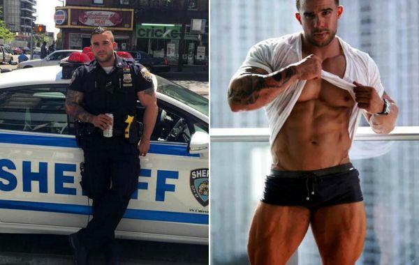 Мигель Пиментел, Miguel Pimentel, накаченный красавец полиция Нью-Йорка, накаченный помощник шерифа Нью-Йорк, красивый качок полиция Нью-Йорка