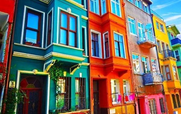 самые красочные дома, яркие здания