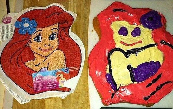 ужасные торты на день рождения, провальные торты своими руками, торты своими руками смешно