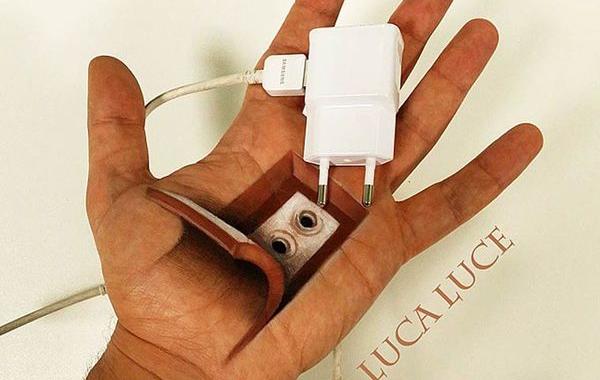 3d иллюзии на руках, Лука Луче, Luca Luce, объемные иллюзии на руках, рисует иллюзии наруках