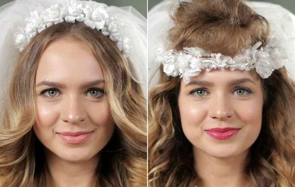 50 лет свадебных причесок, история свадебных причесок, свадебные прически в прошлом, какими были свадебные прически