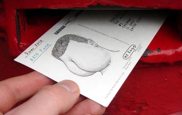 почта ненависти, гневные письма по найму, Hate Mail For Hire, Mr Bingo, Мистер Бинго, открытки с оскорблениями