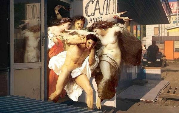 Ренессанс по-киевски, Алексей Кондаков, герои классической живописи в Киеве, персонажи классической живописи в современном мире