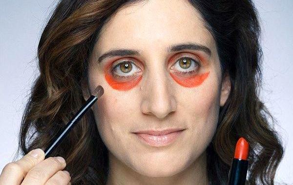 как избавиться от тёмных кругов с помощью помады, помада от тёмных кругов, Deepica Mutyala