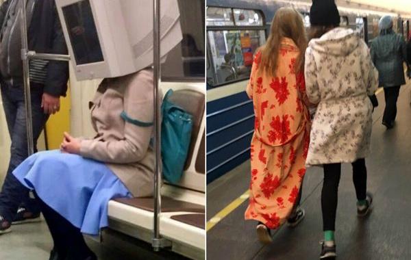 мода петербургского метро, мода метро, модники в транспорте, странные пассажиры метро 