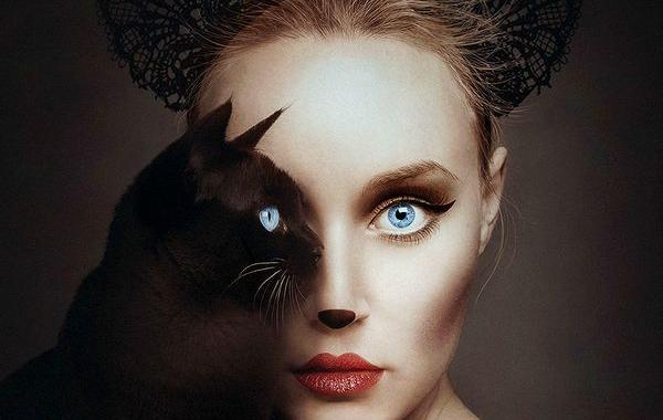 Animeyed, фотограф объединяет себя с животными, Флора Борси