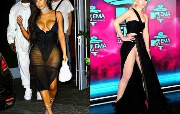 откровенные платья, вульгарные платья знаменитостей