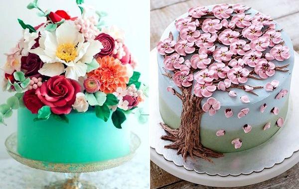 красивые торты, весенние торты, цветочные торты