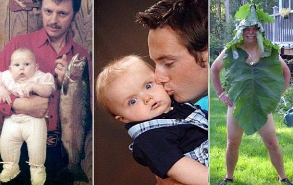 Самые смешные и нелепые фотографии отцов со своими детьми