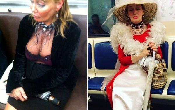 мода петербургского метро, мода метро, модники в транспорте, странные пассажиры метро 