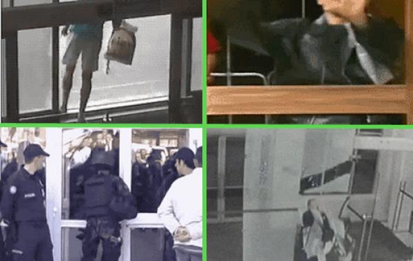 Приколы, стеклянные двери, против ,людей, анимация, гифки