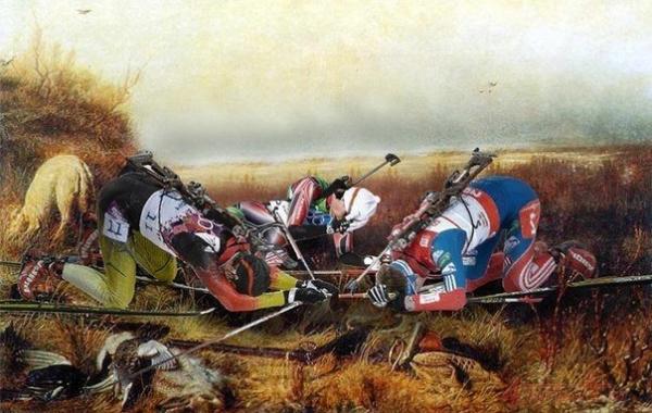 Российские Олимпийские спортсмены в знаменитых картинах русских классиков