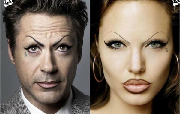 Если бы голливудские знаменитости выглядели как члены криминальной мексиканской женской группировки "Чола"