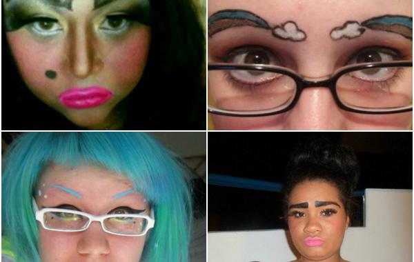 Эти девушки точно не знают как выглядят нормальные брови