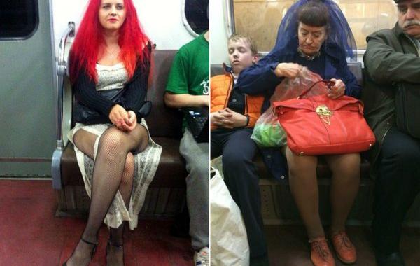 мода петербургского метро, мода метро, модники в транспорте, странные пассажиры метро 