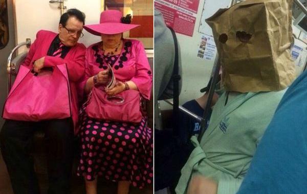 мода петербургского метро, мода метро, модники в транспорте, странные пассажиры метро 