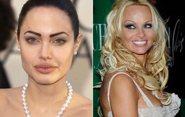 звёзды с некрасивыми бровями, звёзды  перестаравшиеся с выщипыванием бровей