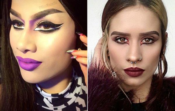 графичные стрелки, макияж 2015