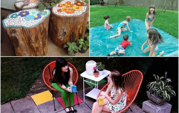 бюджетные идеи для дачи, идеи для дачи своими руками