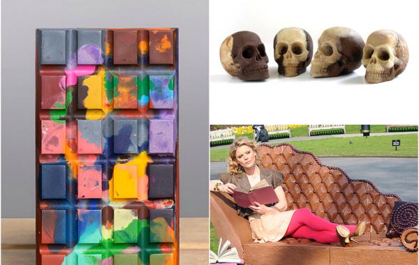 креативные работы из шоколад, вещи из шоколада