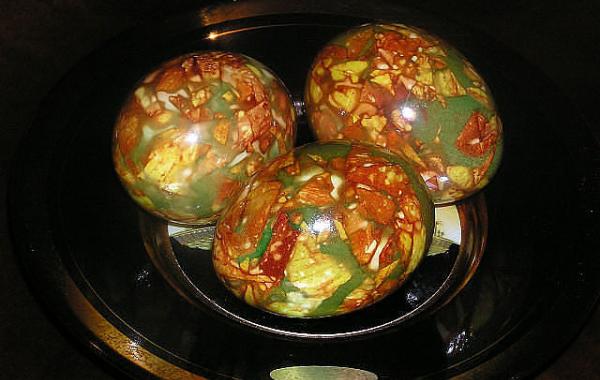 Мраморные яйца к Пасхе