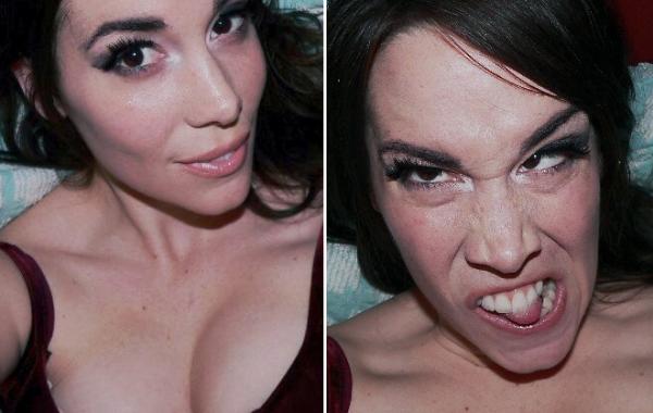 Симпатичные девушки корчат смешные рожи 