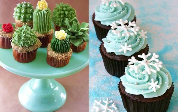 идеи для украшения кексов, необычные капкейки